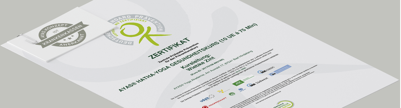 ZPP Zertifikat Wiebke Zint-AYAS Yoga Akademie